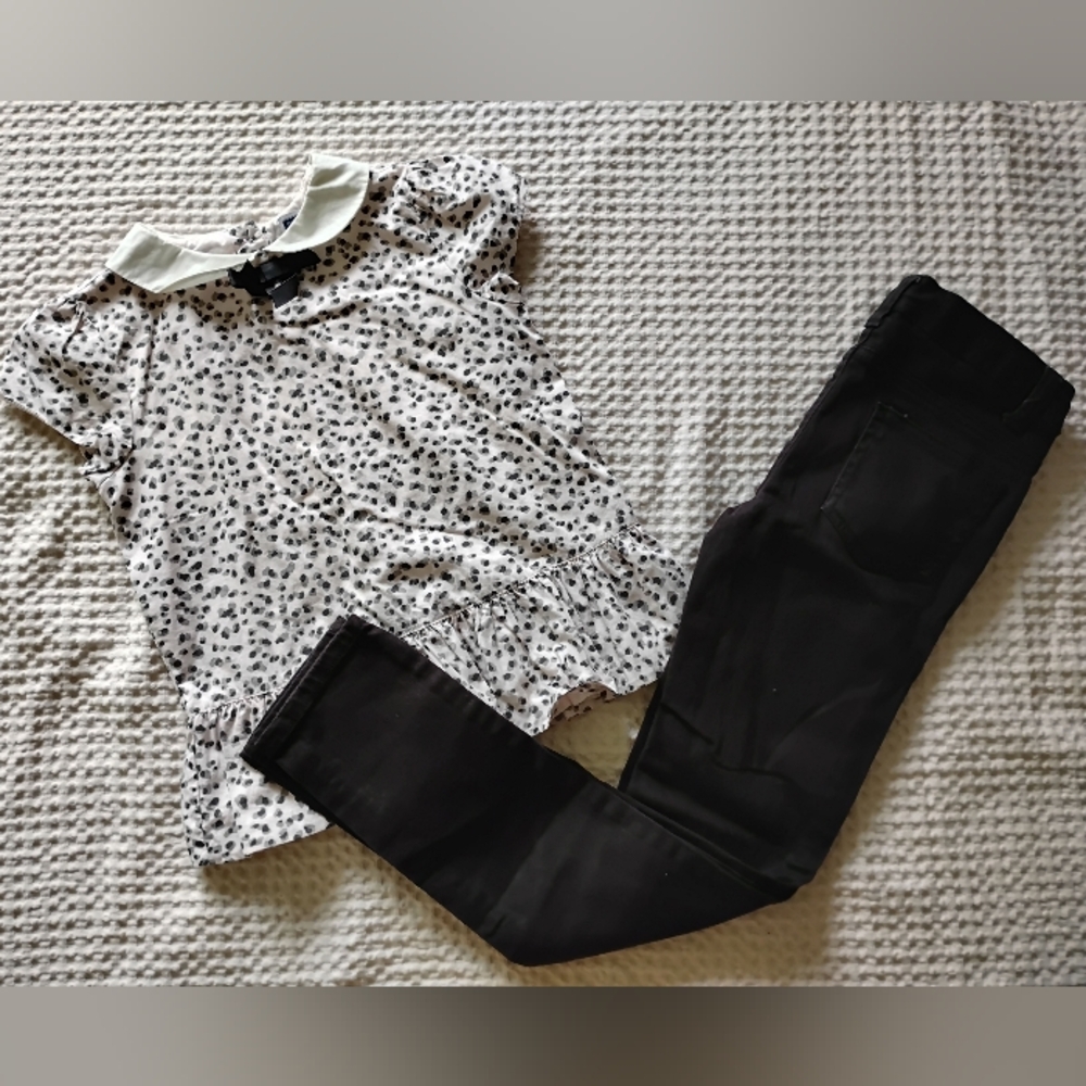 Janie and Jack Black and White Kids Matching Set